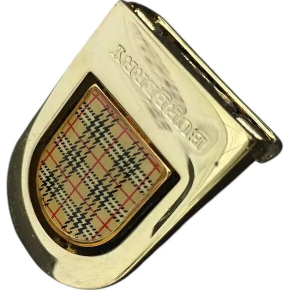 390199AX (S2) Burberry Belt Buckle 105cm Black Leather